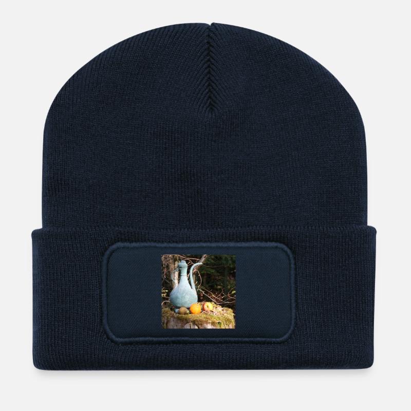Kupferkännchen im Schwarzwald - Recycelte Patch Beanie - French Navy