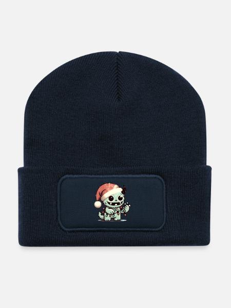 Christmas Hoodie Design |Sweet Christmas Snuggle - Recycled Patch Beanie - french navy