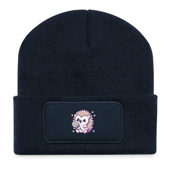 Igel Cindy - Recycelte Patch Beanie - French Navy - Vorne