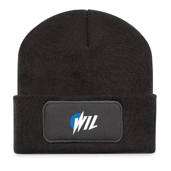 Wil - Recycelte Patch Beanie - Dunkelgrau - Vorne