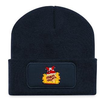 SCHWÄBISCHE MAULTASCHEN WEIHNACHTSMANN - Recycelte Patch Beanie - French Navy - Vorne