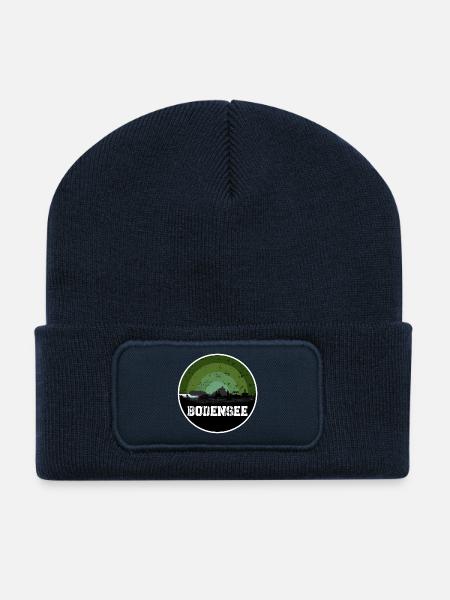 Bodensee Original Skyline - Recycelte Patch Beanie - French Navy