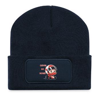 Oliver on board - Recycled Patch Beanie - french navy - Front