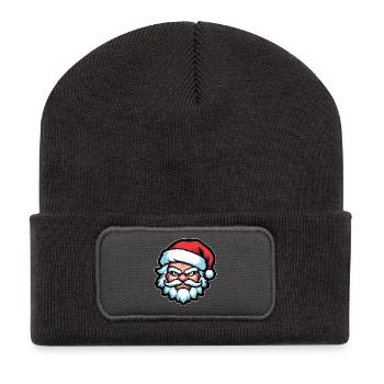 Evil Santa Claus - Recycled Patch Beanie - dark grey - Front