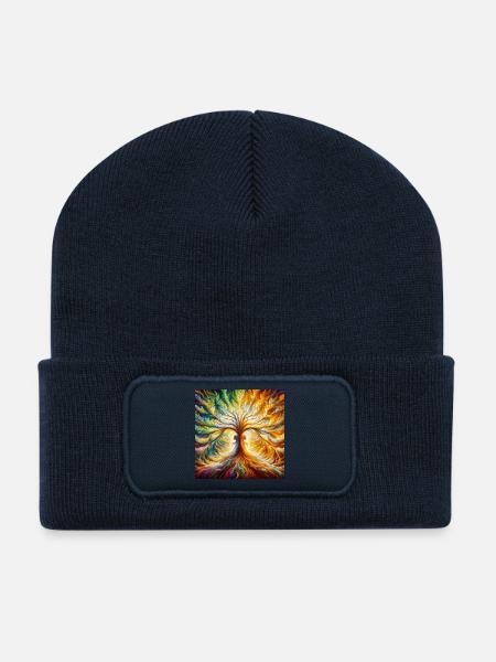Heart Tree - Recycled Patch Beanie - french navy
