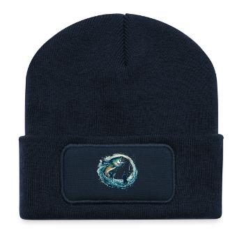 Fishing Dynamic Gift - Recycled Patch Beanie - french navy - Front