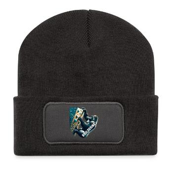 Bouldering Gorilla Gift - Recycled Patch Beanie - dark grey - Front