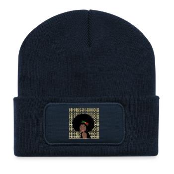 Juneteenth Freedom Day - Recycled Patch Beanie - french navy - Front