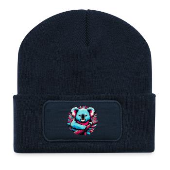 Koala - Recycelte Patch Beanie - French Navy - Vorne