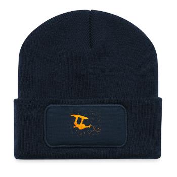 Stunt Wakeboard Surfing Water Sports Wakesurfing - Recycled Patch Beanie - french navy - Front