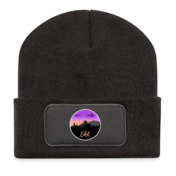 Eifel Fineline Skyline - Recycled Patch Beanie - dark grey - Front