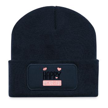 HAPPY MOTHERS DAY MUM - Recycled Patch Beanie - french navy - Front