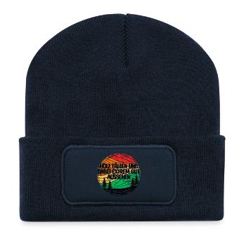 Forester Statement Tree Woodwork Lumberjack Wood - Recycled Patch Beanie - french navy - Front