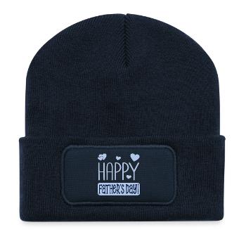 ALLES GUTE ZUM VATERTAG ZITAT PAPA - Recycelte Patch Beanie - French Navy - Vorne