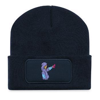 Graffiti Spray Can Art Street Art Sprayer - Recycled Patch Beanie - french navy - Front