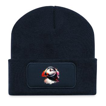Papageitaucher - Recycelte Patch Beanie - French Navy - Vorne