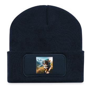 Berner Sennenhund - Recycelte Patch Beanie - French Navy - Vorne