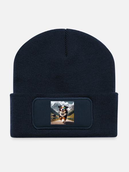 Berner Sennenhund - Recycelte Patch Beanie - French Navy
