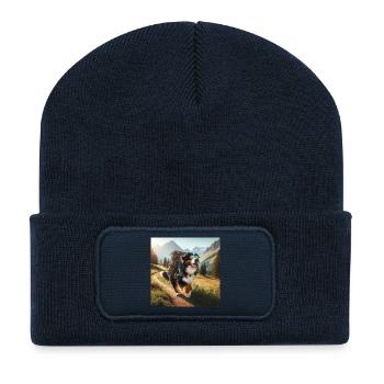 Berner Sennenhund - Recycelte Patch Beanie - French Navy - Vorne