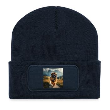 L’art de Leonberg - Beanie recyclé à patch - bleu marine - Devant