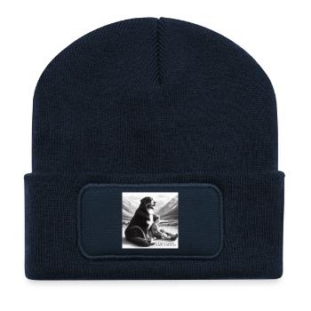 Bernese mountain dog - Recycled Patch Beanie - french navy - Front