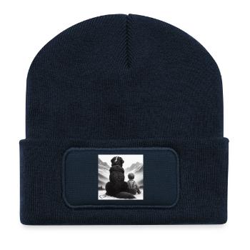 Berner Sennenhund - Recycelte Patch Beanie - French Navy - Vorne
