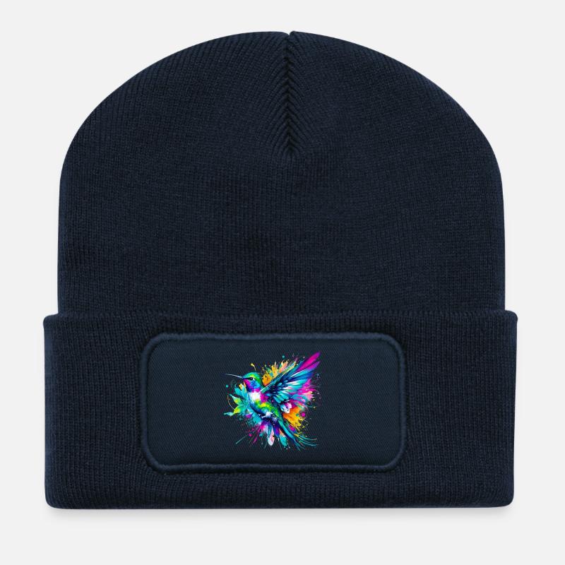 Colibri - Beanie recyclé à patch - bleu marine
