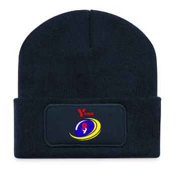 Yonne - Recycled Patch Beanie - french navy - Front