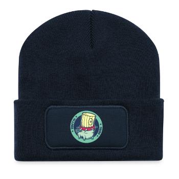 Graffiti-Trupp 11 - Recycelte Patch Beanie - French Navy - Vorne