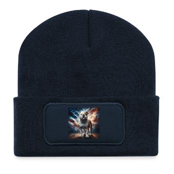 Bulldogge - Recycelte Patch Beanie - French Navy - Vorne