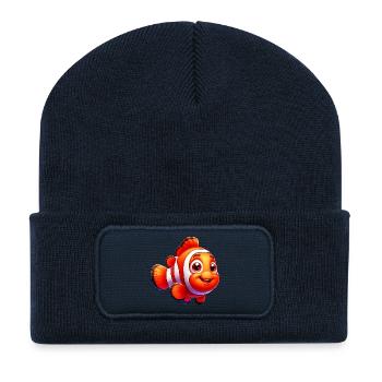Clownfish - Recycled Patch Beanie - french navy - Front