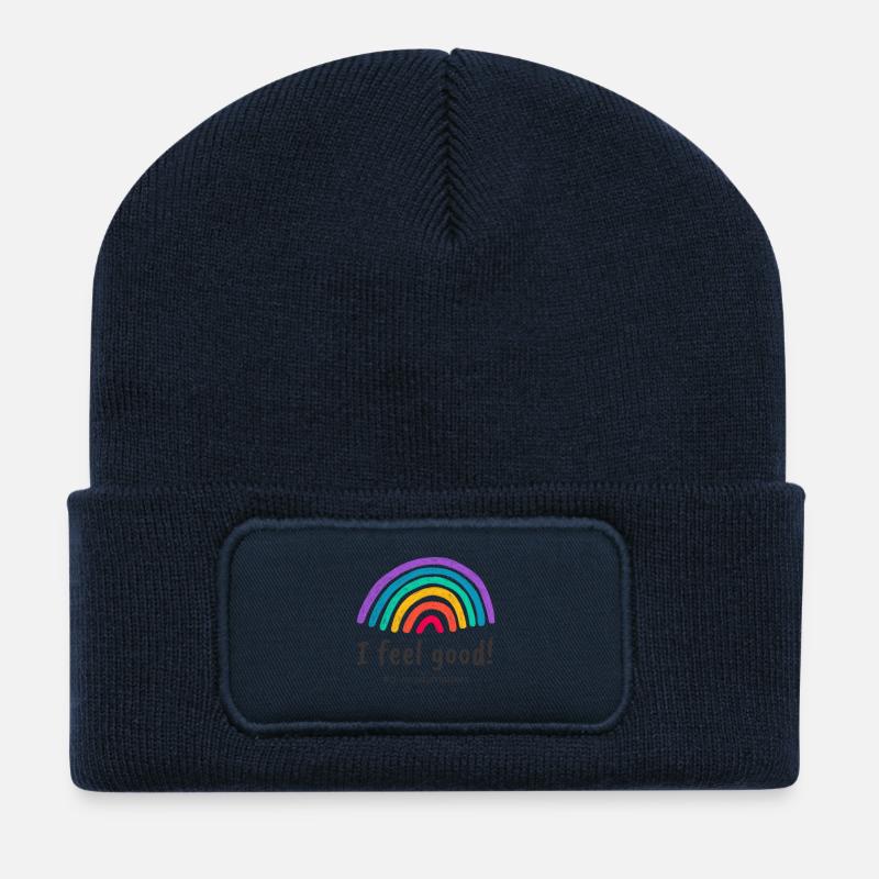 I feel good! #diversitymatters - Recycelte Patch Beanie - French Navy