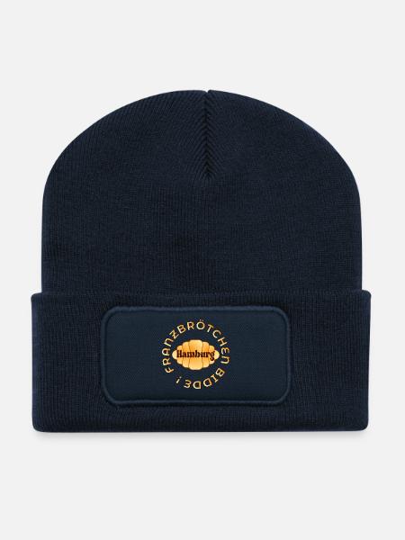 HAMBURG FRANZBRÖTCHEN BACKWAREN GEBÄCK - Recycelte Patch Beanie - French Navy