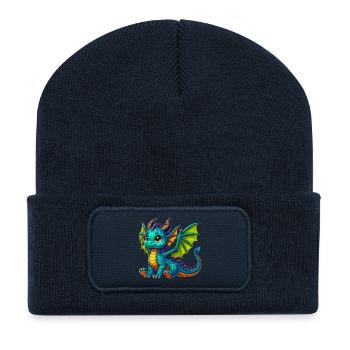 Dragon - Recycled Patch Beanie - french navy - Front