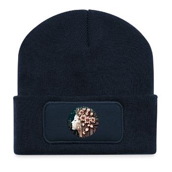 Mechanical Flower Girl - Recycelte Patch Beanie - French Navy - Vorne