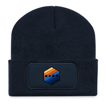 Poker Jeu de cartes Casino Poker Jeux d’argent - Beanie recyclé à patch - bleu marine - Devant