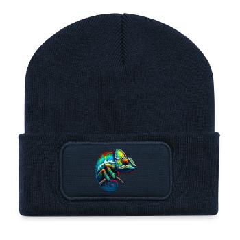 Chameleon - Recycled Patch Beanie - french navy - Front
