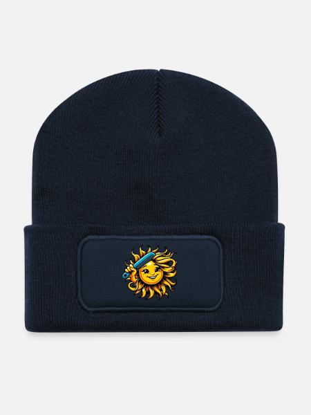 Sun - Recycled Patch Beanie - french navy
