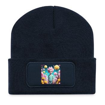 Goblin - Recycled Patch Beanie - french navy - Front