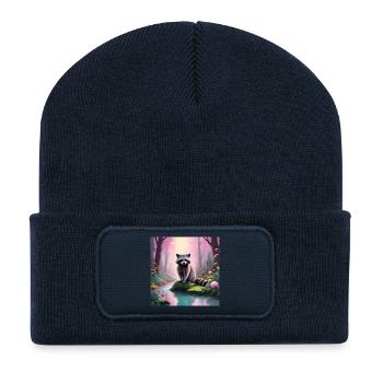 Raccoon - Recycled Patch Beanie - french navy - Front