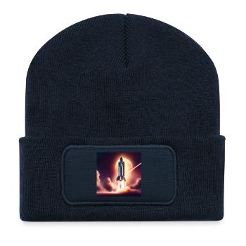 JensJensen - Recycled Patch Beanie - french navy - Front
