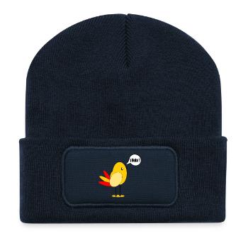 DRAPEAU DU PAYS ESPAGNE OISEAU ESPAGNOL - Beanie recyclé à patch - bleu marine - Devant
