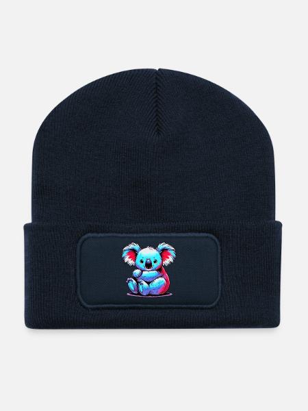 Koala - Recycelte Patch Beanie - French Navy
