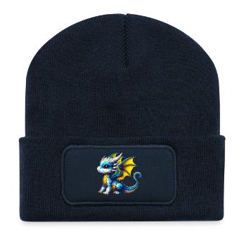Dragon - Recycled Patch Beanie - french navy - Front