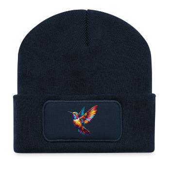 Kolibri - Recycelte Patch Beanie - French Navy - Vorne
