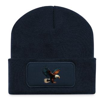 Eagle - Recycled Patch Beanie - french navy - Front
