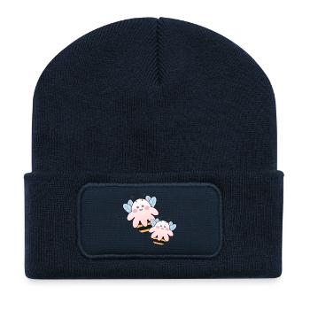 COSTUMES D’HALLOWEEN, FANTÔMES, COUPLES - Beanie recyclé à patch - bleu marine - Devant