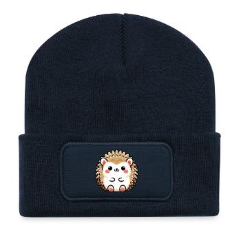 Igel - Recycelte Patch Beanie - French Navy - Vorne