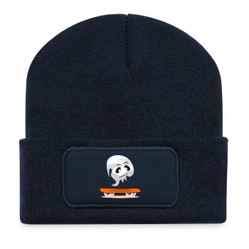 HALLOWEEN KOSTÜME GESPENSTER SKATEBOARD - Recycelte Patch Beanie - French Navy - Vorne