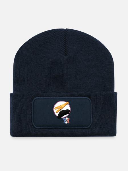 Made in france - Beanie recyclé à patch - bleu marine